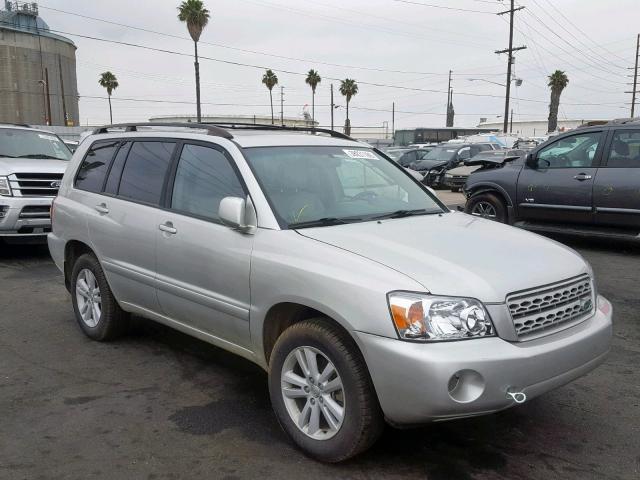 JTEEW21A570040555 - 2007 TOYOTA HIGHLANDER SILVER photo 1