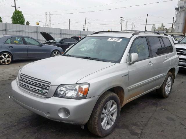 JTEEW21A570040555 - 2007 TOYOTA HIGHLANDER SILVER photo 2