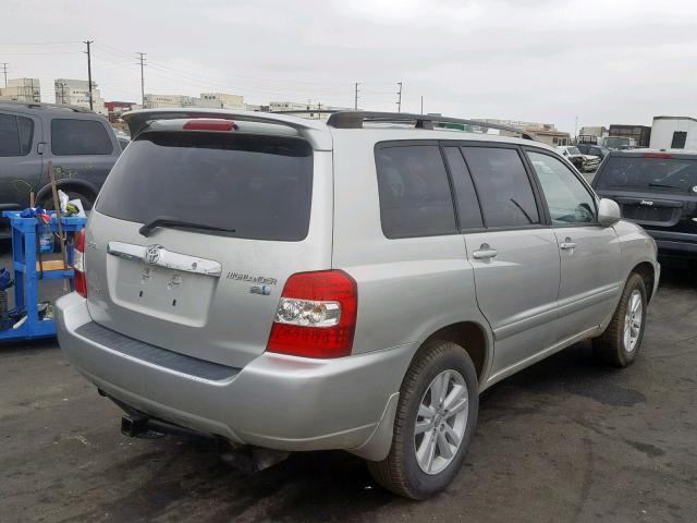 JTEEW21A570040555 - 2007 TOYOTA HIGHLANDER SILVER photo 4