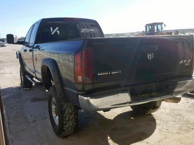 3D7KS28C75G764109 - 2005 DODGE RAM 2500 S შავი ფოტო 3