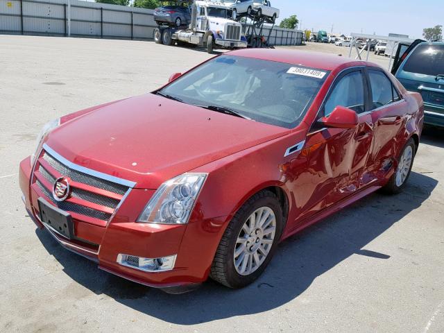 1G6DE5E55D0165040 - 2013 CADILLAC CTS LUXURY RED photo 2