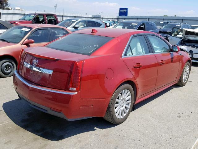 1G6DE5E55D0165040 - 2013 CADILLAC CTS LUXURY RED photo 4