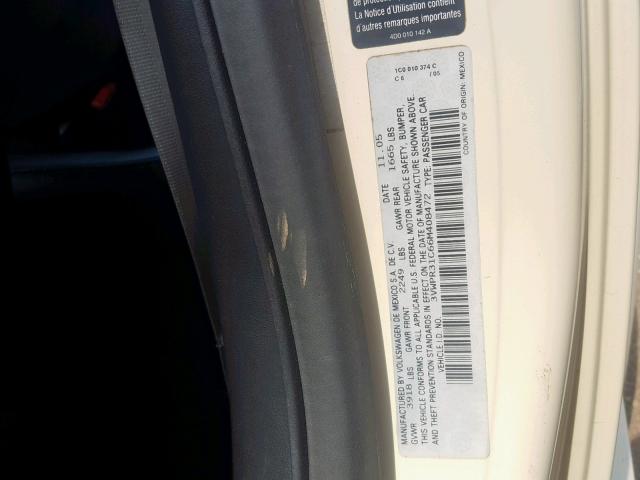 3VWPR31C66M408472 - 2006 VOLKSWAGEN NEW BEETLE თეთრი ფოტო 10