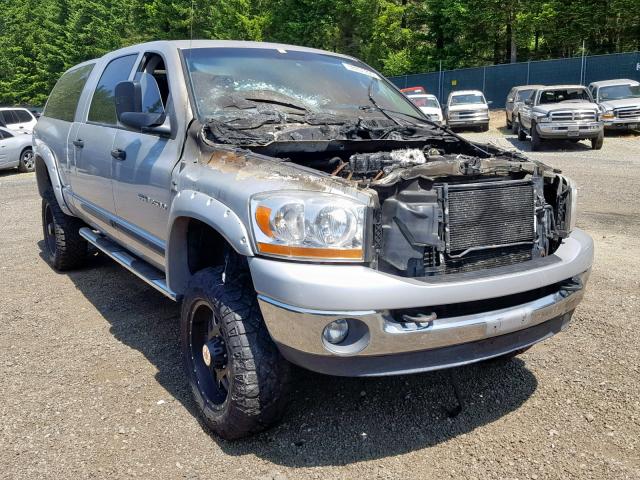 3D7KS29C96G162795 - 2006 DODGE RAM 2500 SILVER photo 1