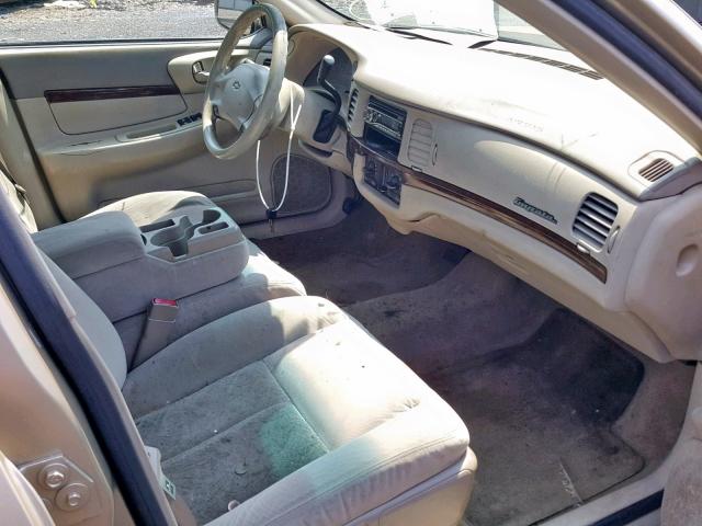 2G1WF52E759301966 - 2005 CHEVROLET IMPALA TAN photo 5