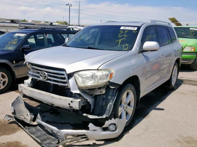 JTEDS42A682041060 - 2008 TOYOTA HIGHLANDER SILVER photo 2