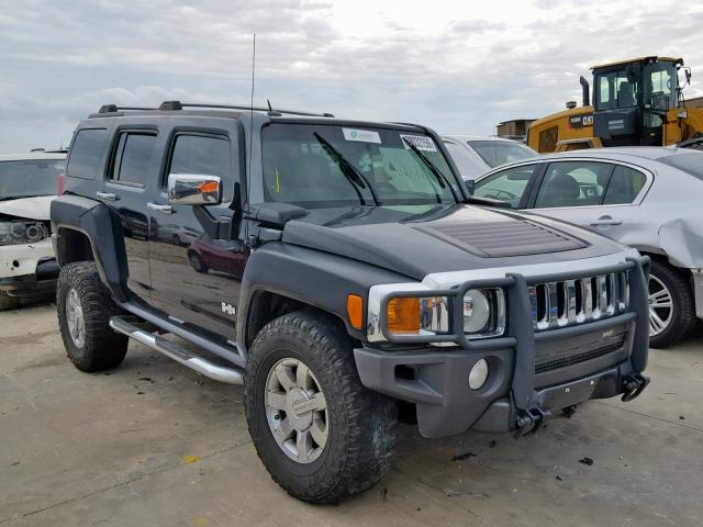 5GTDN13E278196396 - 2007 HUMMER H3 BLACK photo 1