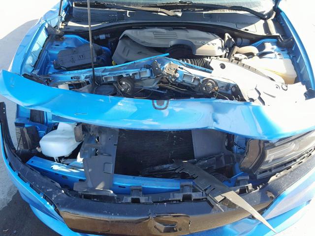 2C3CDXHG7FH886578 - 2015 DODGE CHARGER SX BLUE photo 7