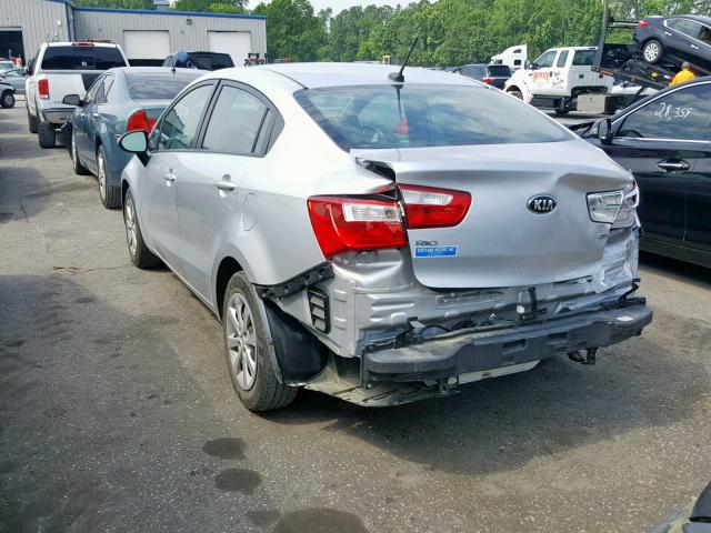 KNADM4A35H6104253 - 2017 KIA RIO LX SILVER photo 3