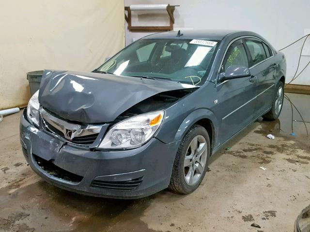 1G8ZS57N58F109508 - 2008 SATURN AURA XE GRAY photo 2