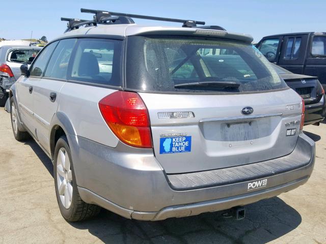 4S4BP61C967358340 - 2006 SUBARU LEGACY OUT SILVER photo 3