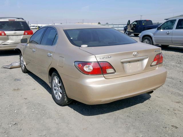 JTHBF30G736009543 - 2003 LEXUS ES 300 GOLD photo 3