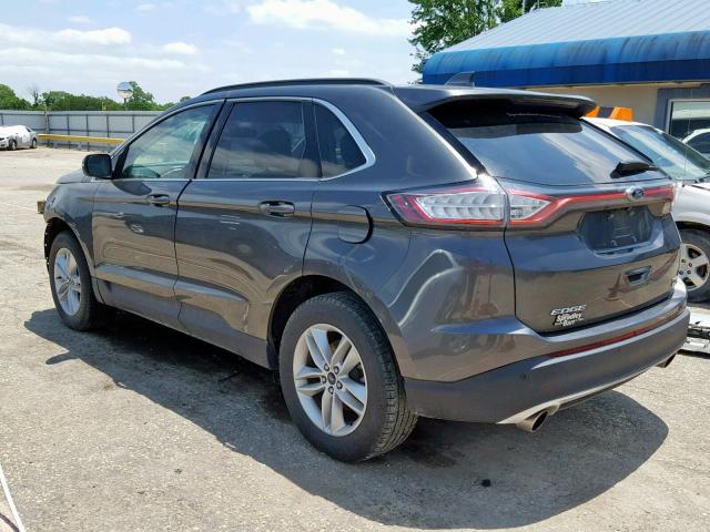 2FMPK4J97GBC21080 - 2016 FORD EDGE SEL GRAY photo 3