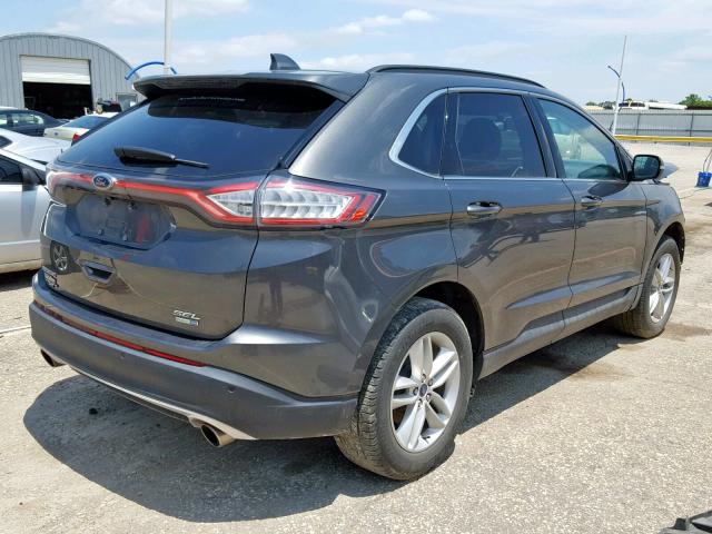 2FMPK4J97GBC21080 - 2016 FORD EDGE SEL GRAY photo 4