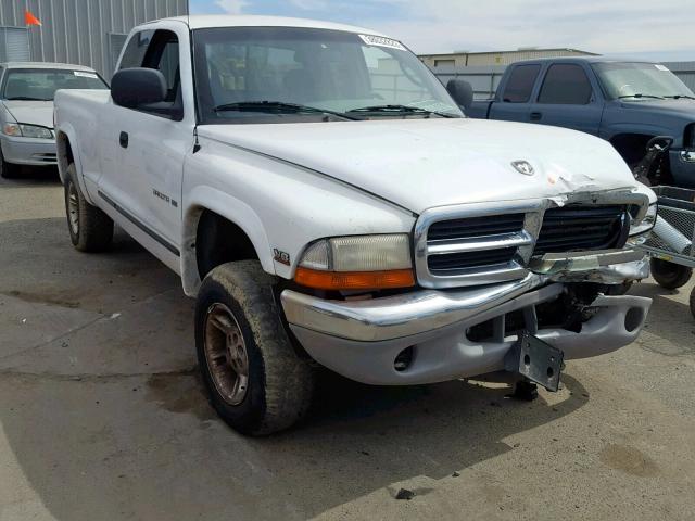 1B7GG22N7YS573105 - 2000 DODGE DAKOTA WHITE photo 1