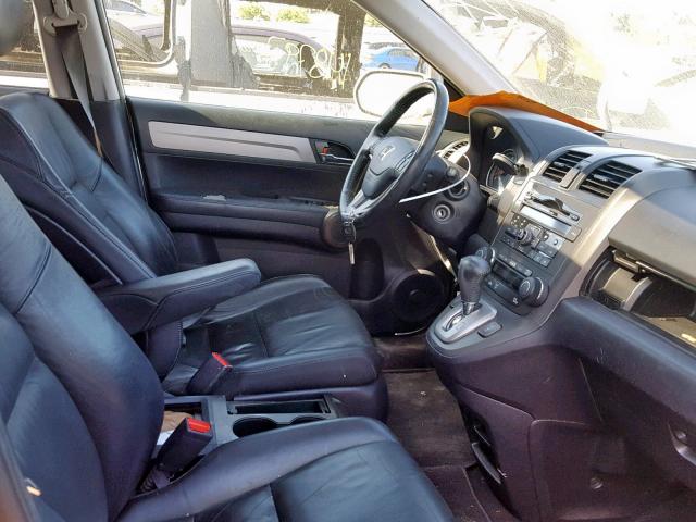 JHLRE3H77AC000205 - 2010 HONDA CR-V EXL SILVER photo 5