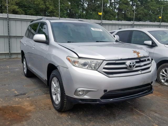 5TDZK3EH3CS073897 - 2012 TOYOTA HIGHLANDER SILVER photo 1