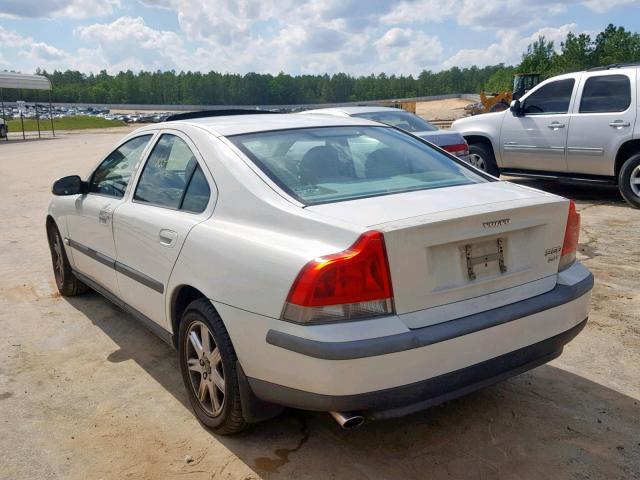 YV1RS58D312037906 - 2001 VOLVO S60 2.4T WHITE photo 3