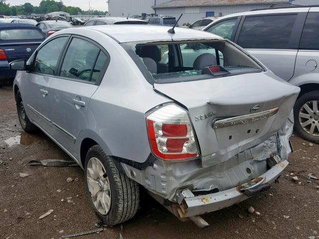 3N1AB6AP9AL660025 - 2010 NISSAN SENTRA 2.0 SILVER photo 3