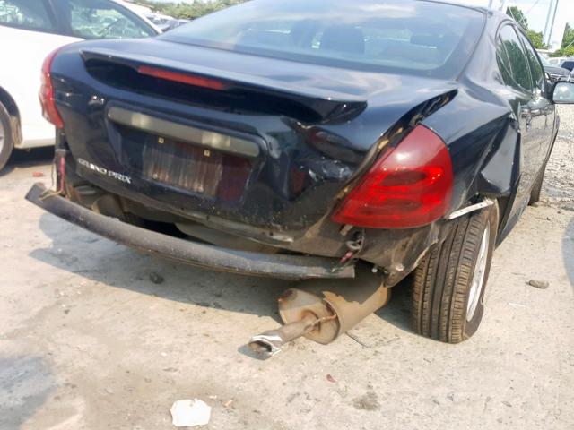 2G2WP552081134122 - 2008 PONTIAC GRAND PRIX BLACK photo 9