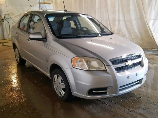 KL1TD56E29B641693 - 2009 CHEVROLET AVEO LS SILVER photo 1