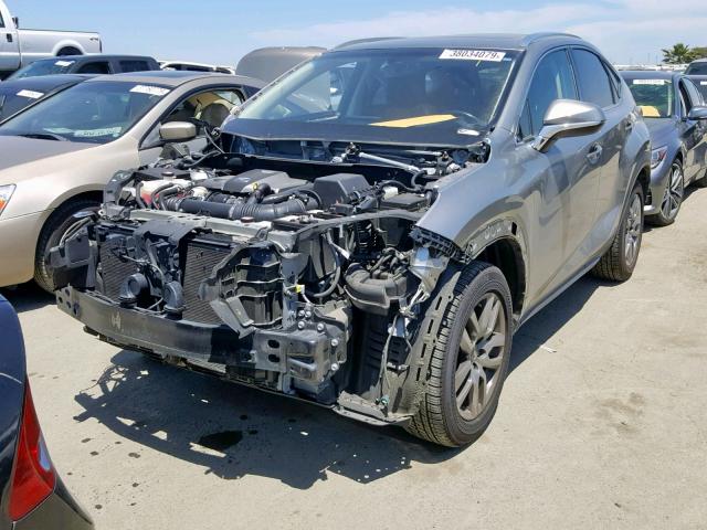 JTJBARBZXG2063754 - 2016 LEXUS NX 200T GRAY photo 2