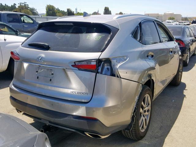 JTJBARBZXG2063754 - 2016 LEXUS NX 200T GRAY photo 4