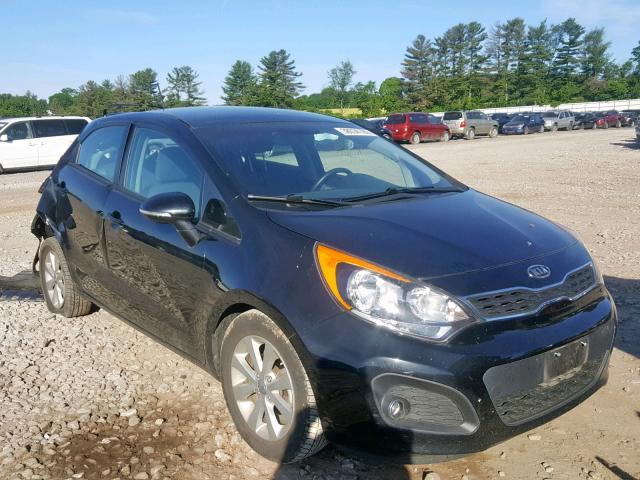 KNADN5A31C6067164 - 2012 KIA RIO EX BLACK photo 1