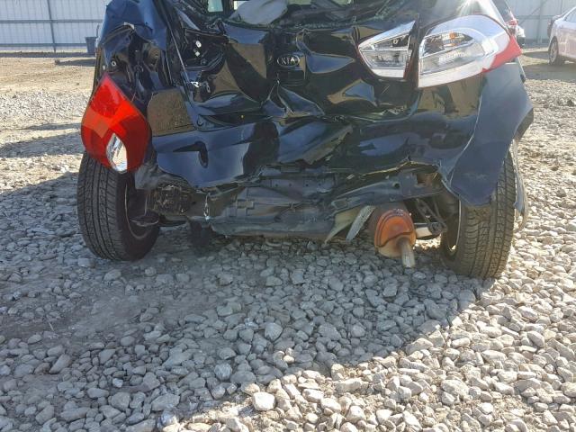 KNADN5A31C6067164 - 2012 KIA RIO EX BLACK photo 9