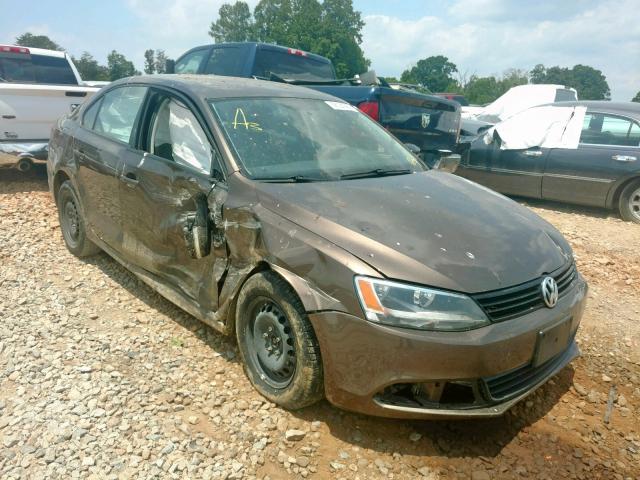 3VW2K7AJ5CM408463 - 2012 VOLKSWAGEN JETTA BASE 棕色 照片 1
