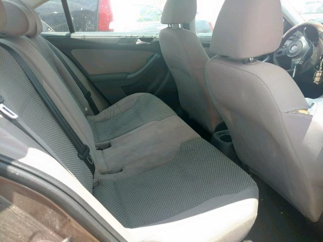 3VW2K7AJ5CM408463 - 2012 VOLKSWAGEN JETTA BASE 棕色 照片 6