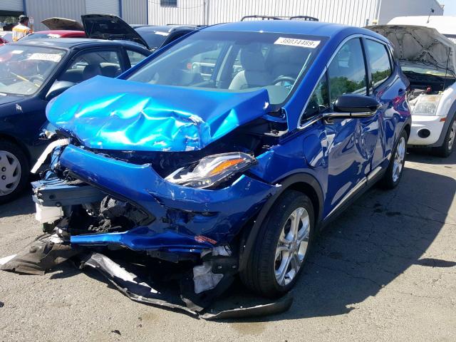 1G1FW6S00H4130088 - 2017 CHEVROLET BOLT EV LT BLUE photo 2