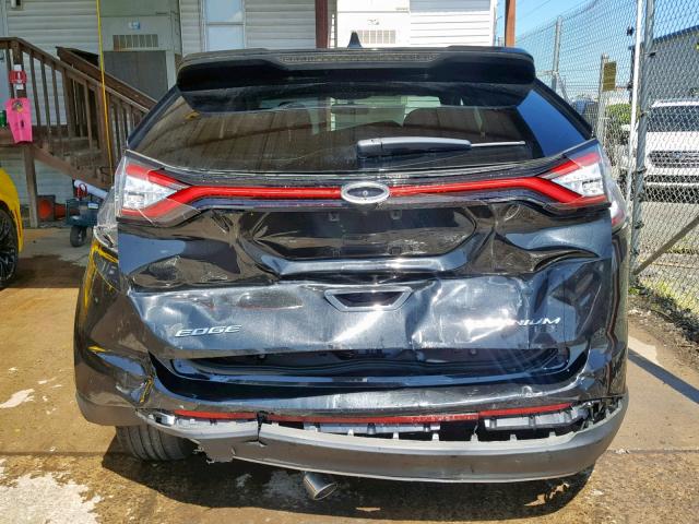 2FMTK4K88FBB37045 - 2015 FORD EDGE TITAN BLACK photo 9