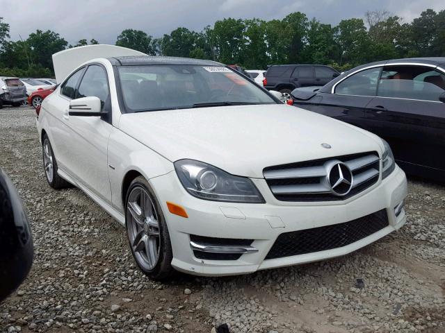 WDDGJ4HB9CF784288 - 2012 MERCEDES-BENZ C 250 WHITE photo 1