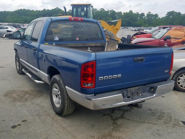 1D7HA18D33S345292 - 2003 DODGE RAM 1500 S BLUE photo 3