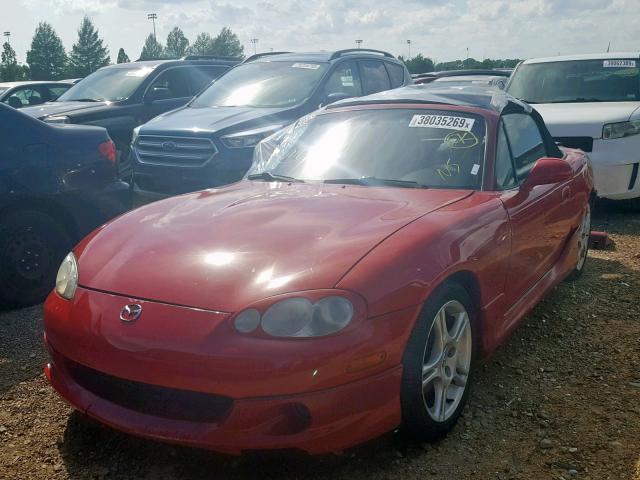 JM1NB353850413019 - 2005 MAZDA MX-5 MIATA RED photo 2