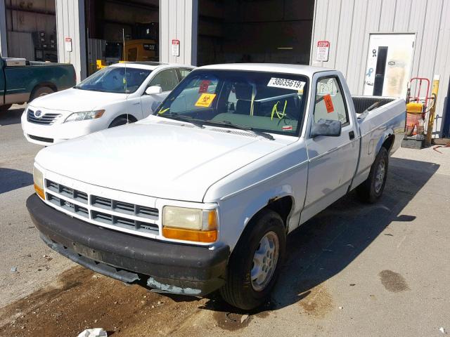 1B7FL26X8RW136923 - 1994 DODGE DAKOTA WHITE photo 2