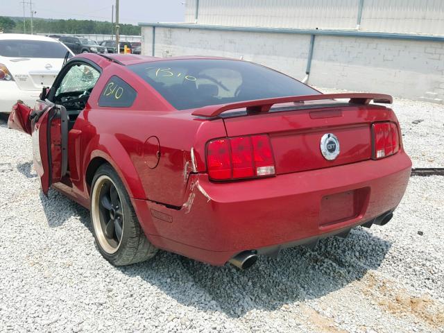 1ZVHT82H585138558 - 2008 FORD MUSTANG GT RED photo 3