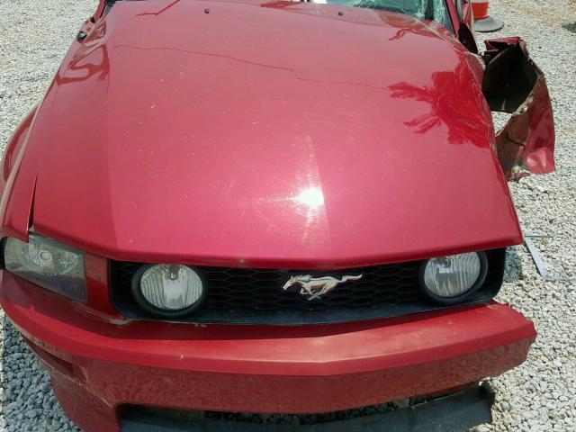 1ZVHT82H585138558 - 2008 FORD MUSTANG GT RED photo 7