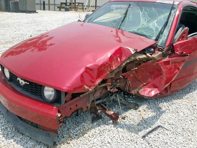 1ZVHT82H585138558 - 2008 FORD MUSTANG GT RED photo 9