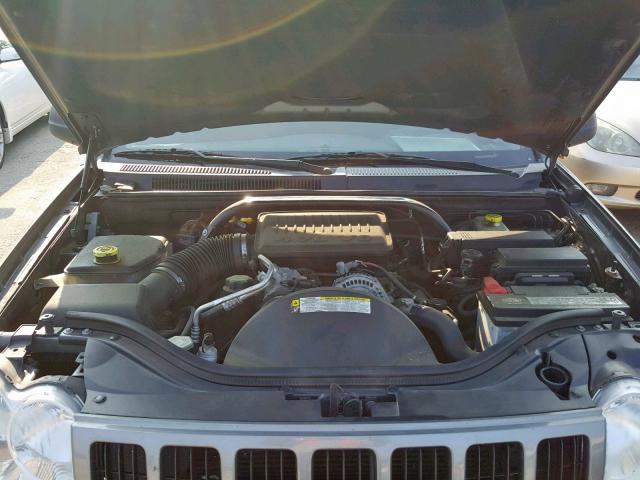 1J8HS48P07C689786 - 2007 JEEP GRAND CHER GRAY photo 7