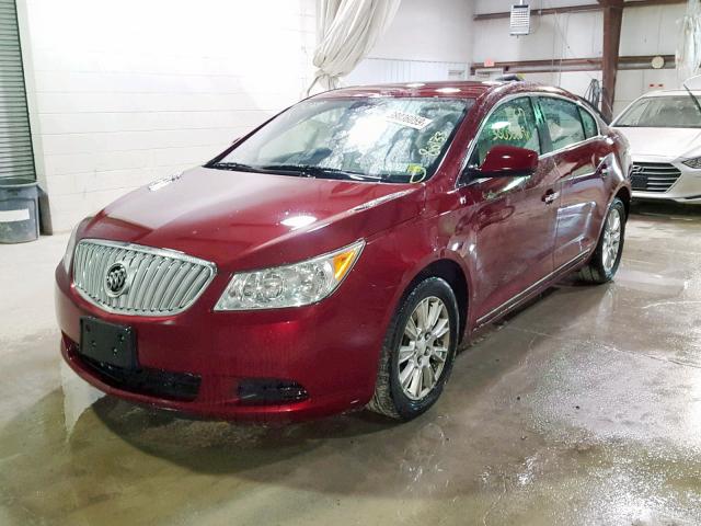 1G4GB5EG6AF139975 - 2010 BUICK LACROSSE C RED photo 2