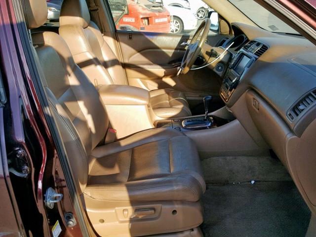 2HNYD18882H501413 - 2002 ACURA MDX TOURIN BURGUNDY photo 5