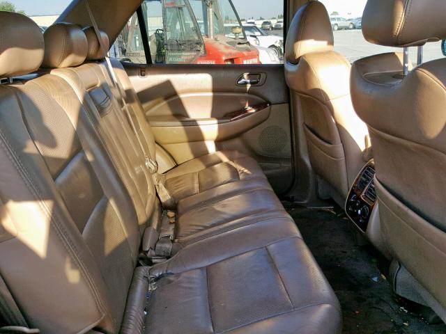 2HNYD18882H501413 - 2002 ACURA MDX TOURIN BURGUNDY photo 6