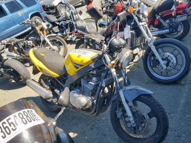 VTTGM51A842101415 - 2004 SUZUKI GS500 FK YELLOW photo 1