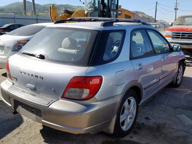 JF1GG68572H826125 - 2002 SUBARU IMPREZA OU SILVER photo 4