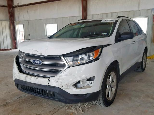 2FMPK3G96GBB31078 - 2016 FORD EDGE SE WHITE photo 2