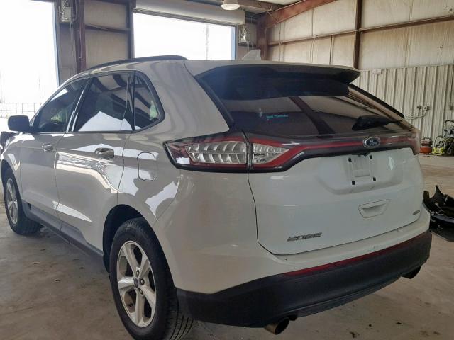 2FMPK3G96GBB31078 - 2016 FORD EDGE SE WHITE photo 3