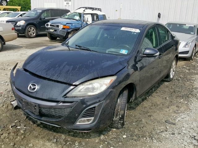 JM1BL1S69A1188634 - 2010 MAZDA 3 S BLACK photo 2