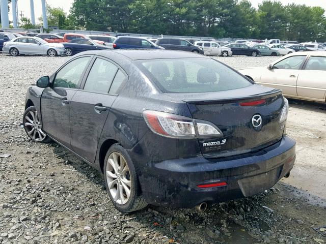 JM1BL1S69A1188634 - 2010 MAZDA 3 S BLACK photo 3